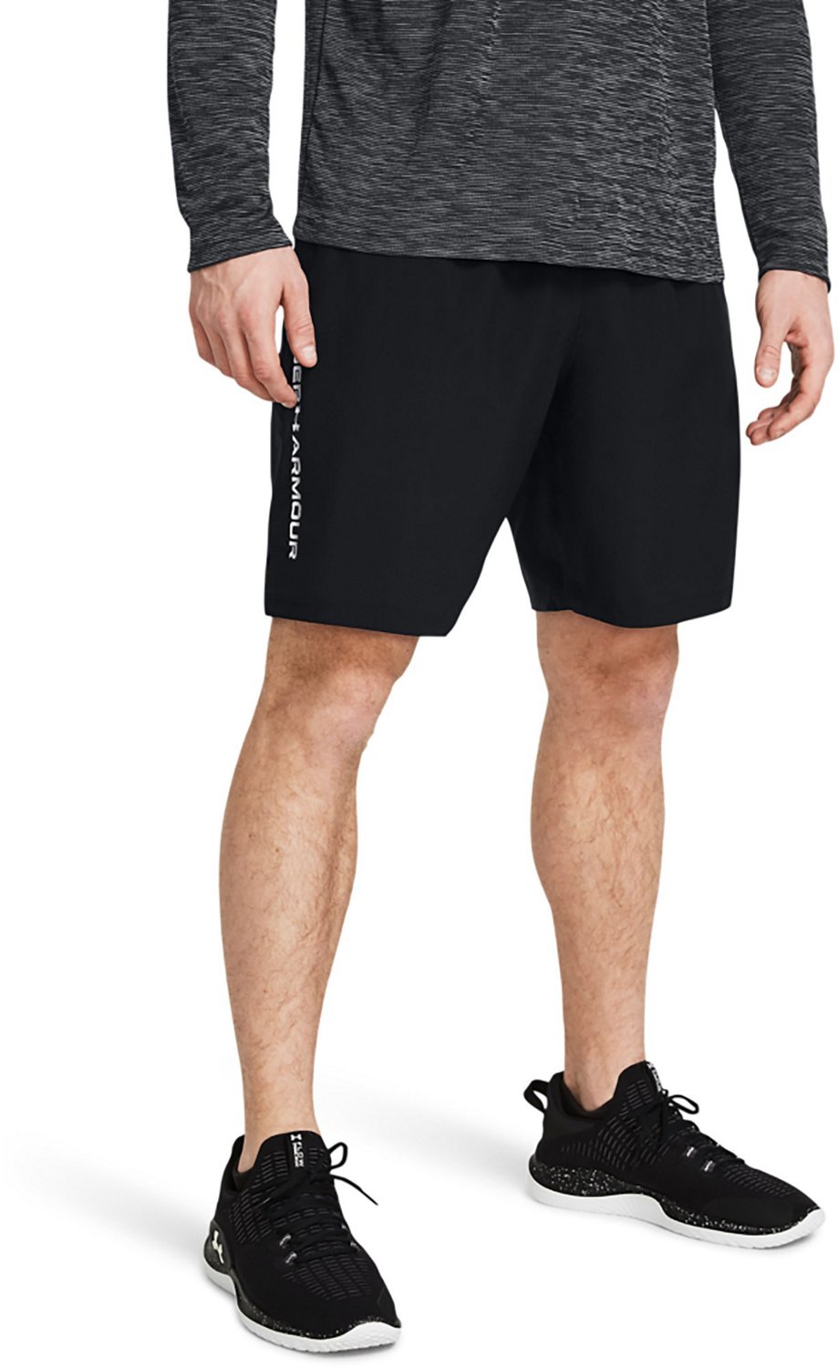 Under Armour Mens Woven Wordmark Shorts 8.25 in
