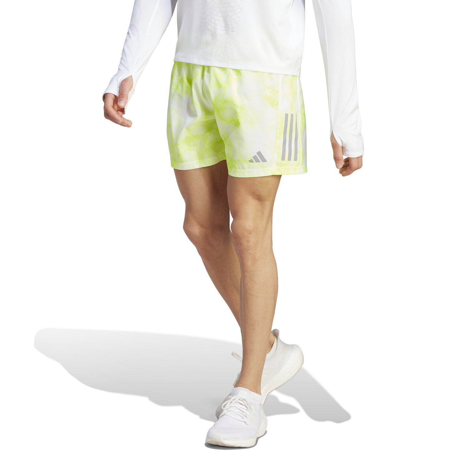 adidas Mens Own the Run AOP Shorts 7 in
