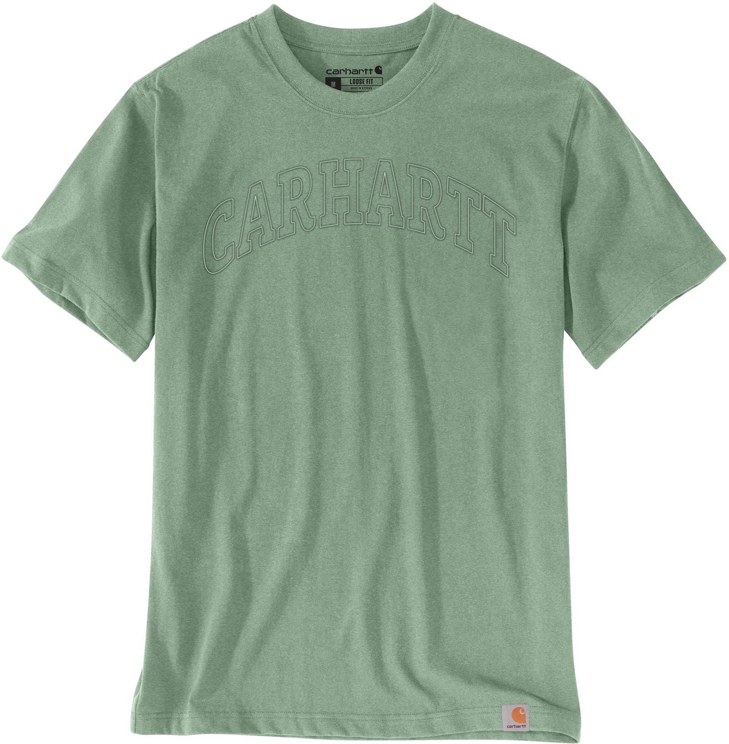 Carhartt Mens Heavyweight Logo Relaxed Fit T-shirt