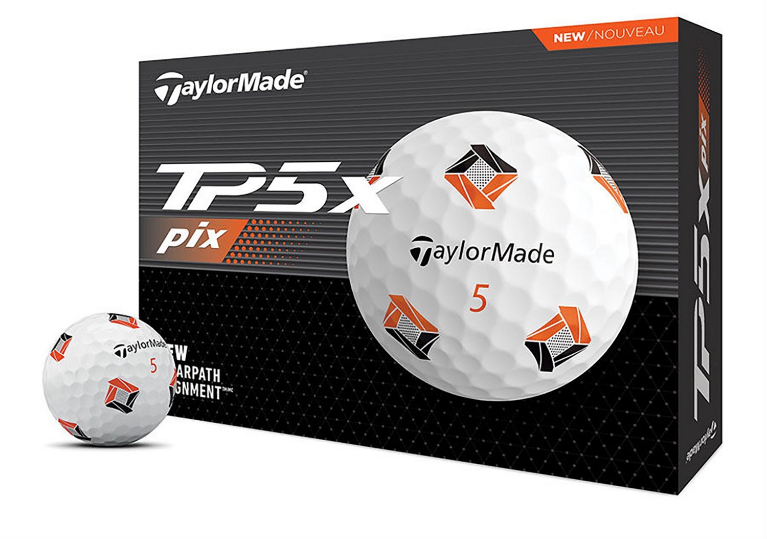 TaylorMade 2024 TP5x PIX 3.0 Golf Balls 12-Pack
