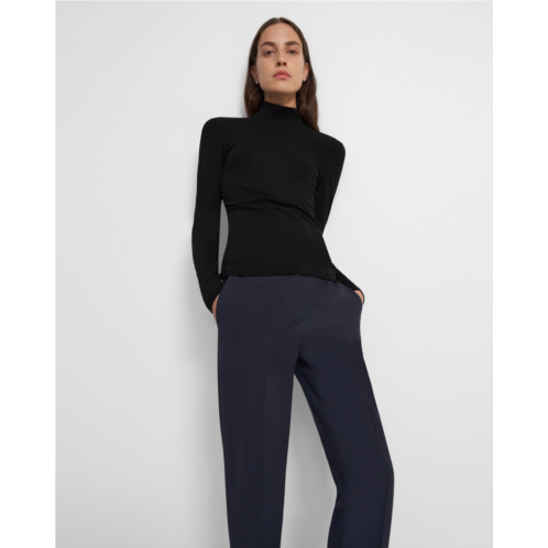 Theory Turtleneck Sweater in Ribbed Viscose