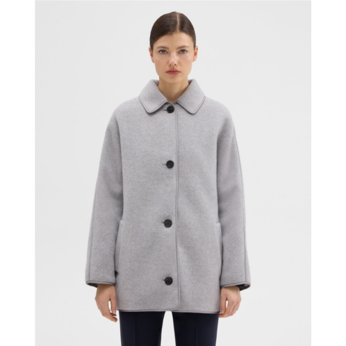 Theory Reversible Recycled Wool Car Coat