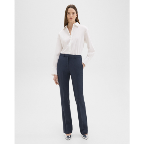 Theory Flared Full-Length Pant in Good Wool