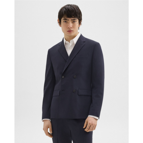 Theory Morton Double-Breasted Blazer in Stretch Wool