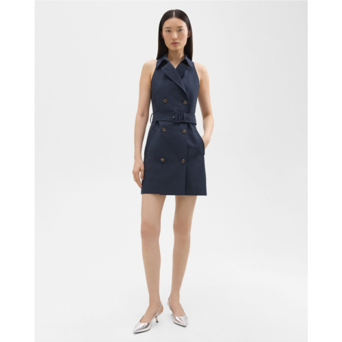 Theory Halter Trench Dress in Good Wool