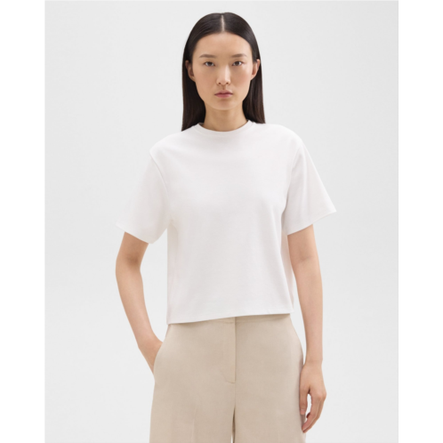 Theory Boxy Tee in Cotton Jersey