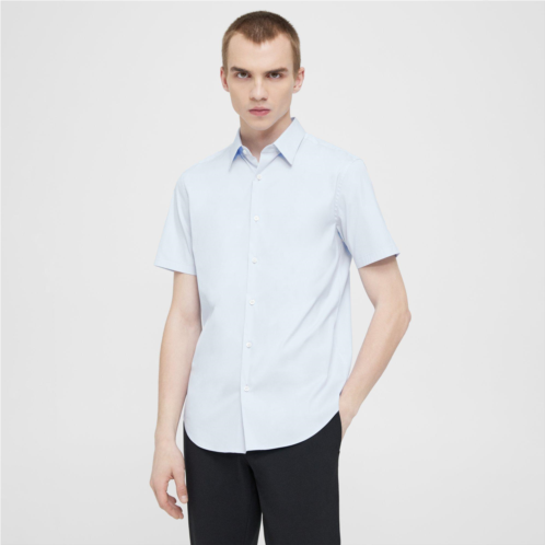 Theory Sylvain Short-Sleeve Shirt in Good Cotton