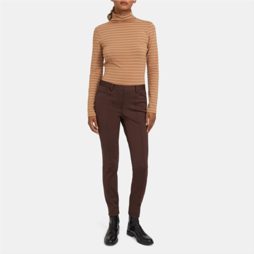 Theory Seamed Trouser in Tech Knit
