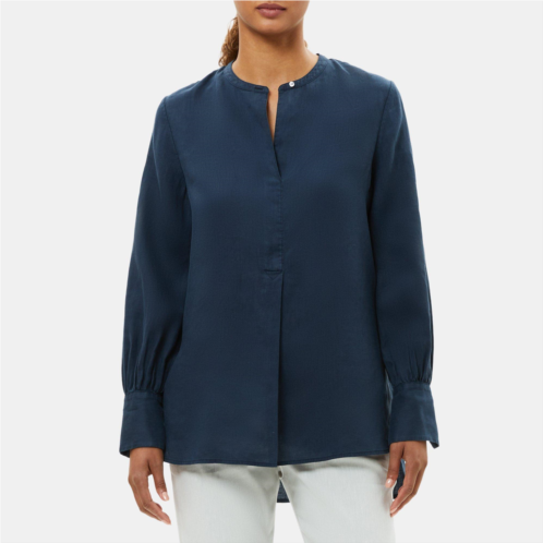 Theory Popover Tunic in Linen