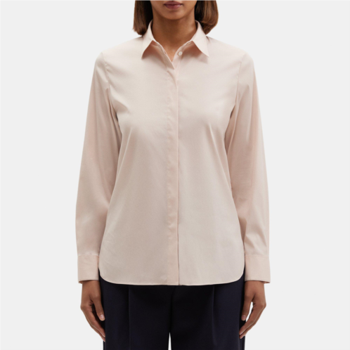 Theory Classic Straight Shirt in Stretch Cotton