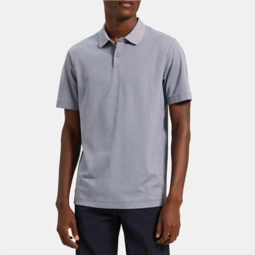 Theory Standard Polo in Knit Jacquard
