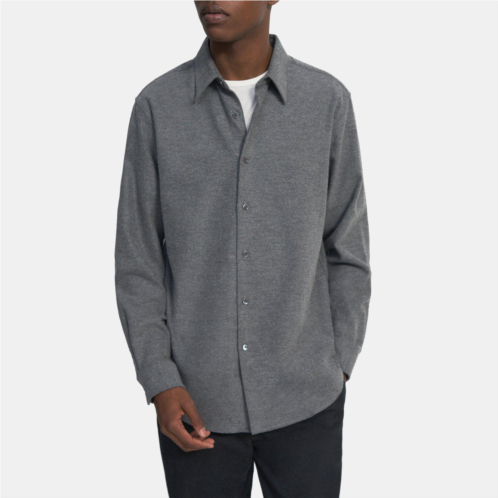 Theory Long-Sleeve Shirt in Cotton Flannel