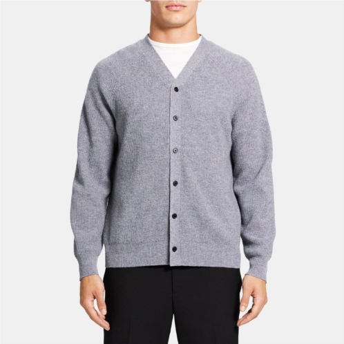 Theory V-Neck Cardigan in Wool-Cashmere
