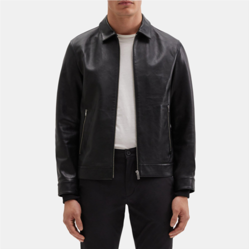 Theory Bomber Jacket in Leather