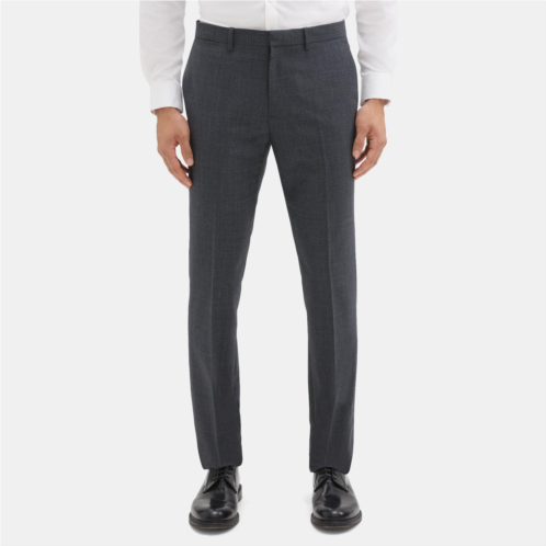 Theory Slim-Fit Suit Pant in Checked Wool-Blend