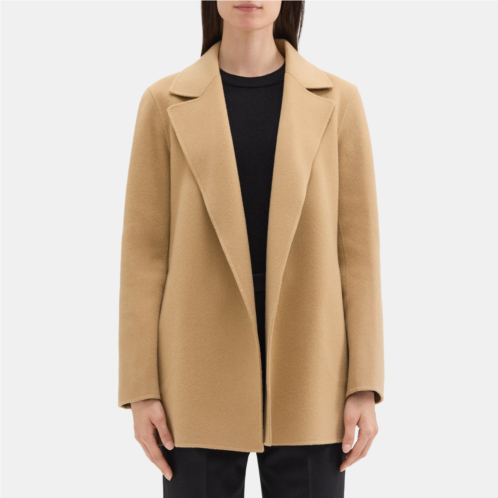 Theory Open Front Coat in Double-Face Wool-Cashmere