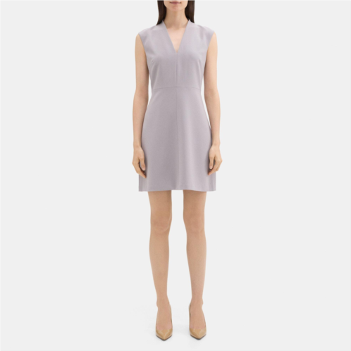 Theory Sleeveless A-Line Dress in Crepe