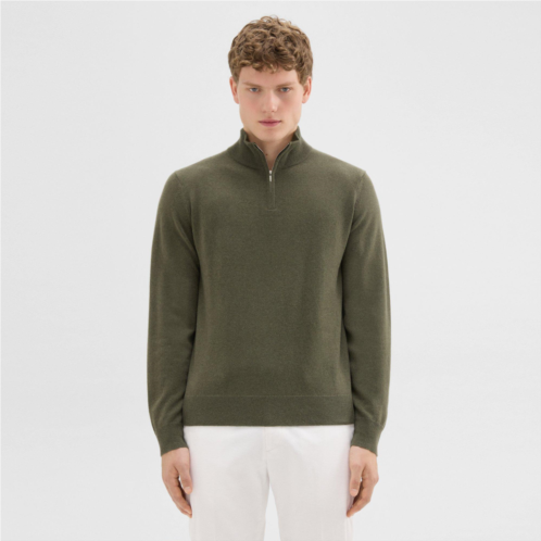 Theory Hilles Quarter-Zip Sweater in Cashmere