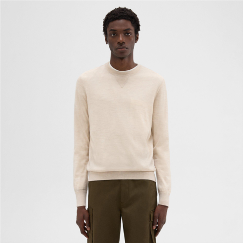 Theory Nylon-Wool Combo Sweater