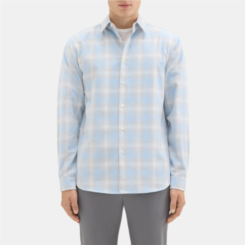 Theory Irving Shirt in Cotton-Blend Flannel