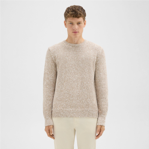 Theory Mauno Crewneck Sweater in Heathered Cotton