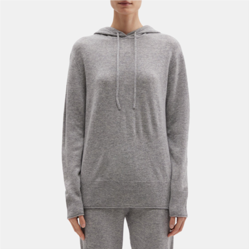 Theory Slit Hoodie in Wool-Cashmere