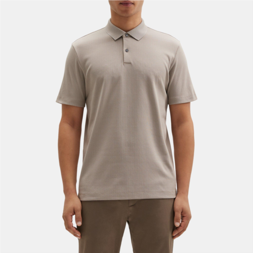 Theory Standard Polo in Cotton-Blend Jacquard