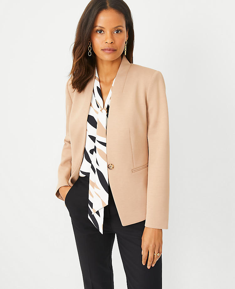 Anntaylor The Petite Cutaway Blazer in Double Knit