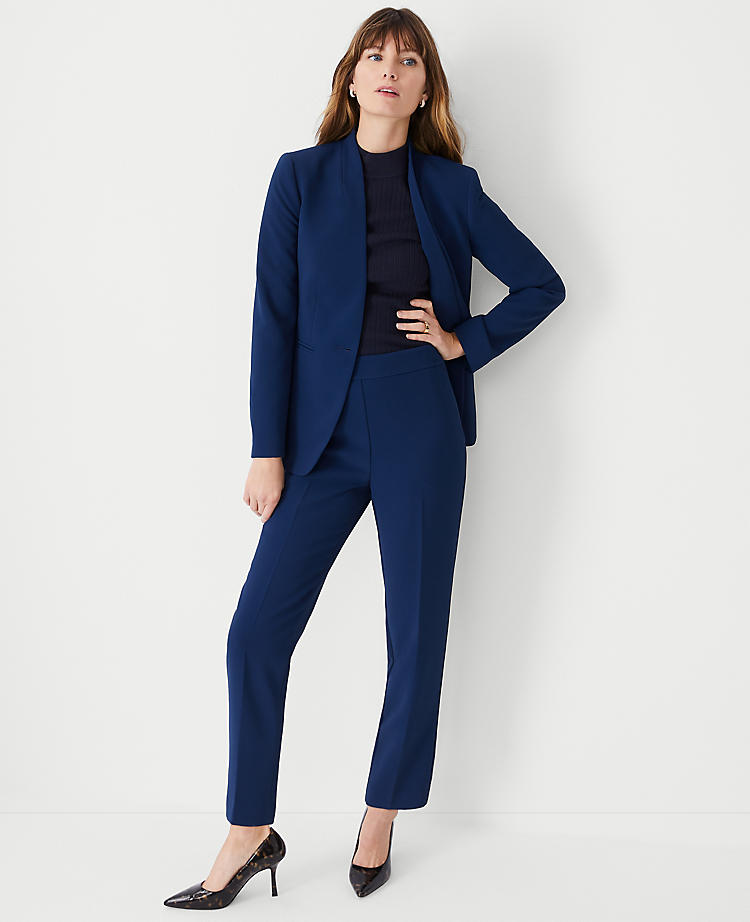 Anntaylor The Side Zip Ankle Pant in Fluid Crepe