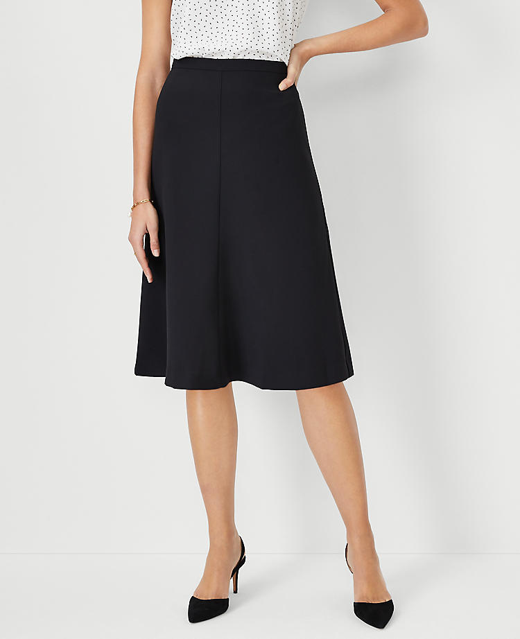 Anntaylor The Petite Flare Skirt in Fluid Crepe