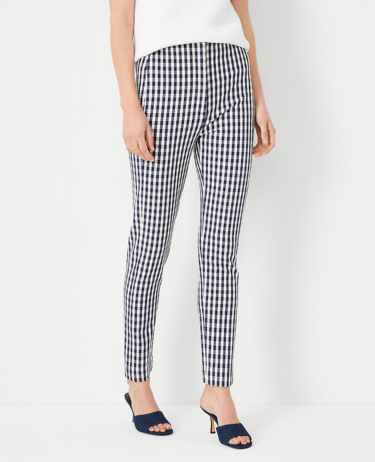 Anntaylor The Audrey Ankle Pant in Plaid - Curvy Fit