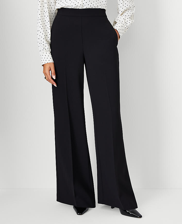 Anntaylor The Petite Wide Leg Pant in Fluid Crepe