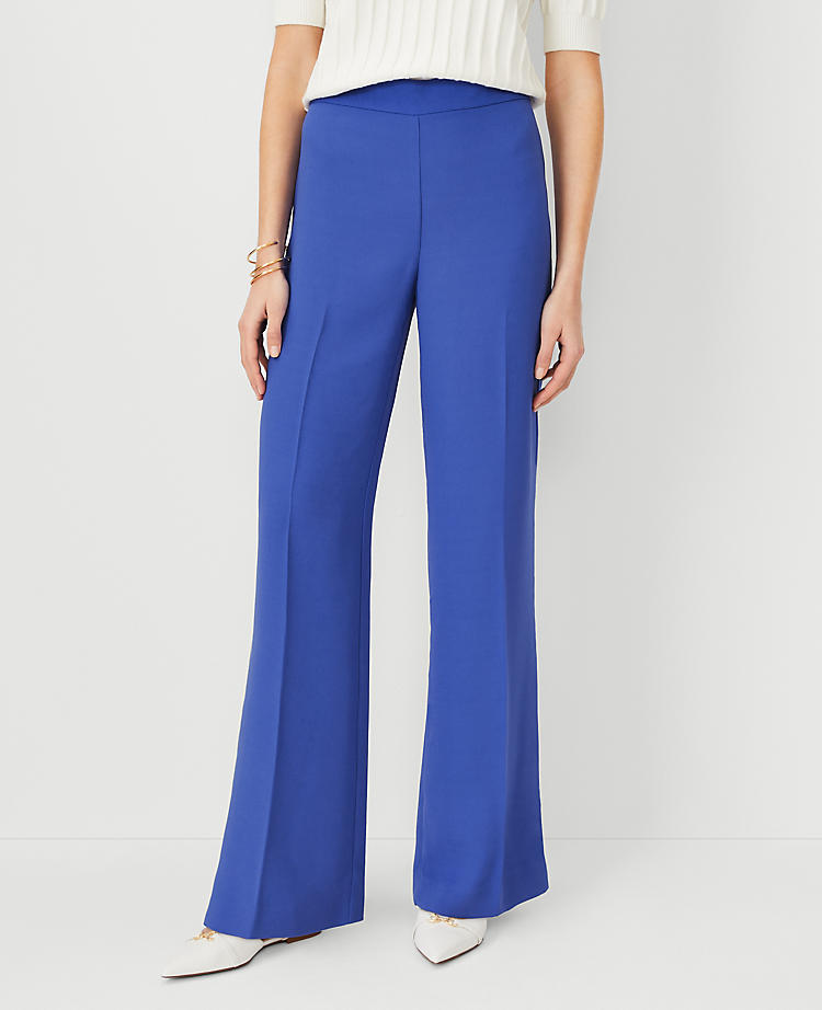 Anntaylor Petite Side Zip Straight Pants in Crepe