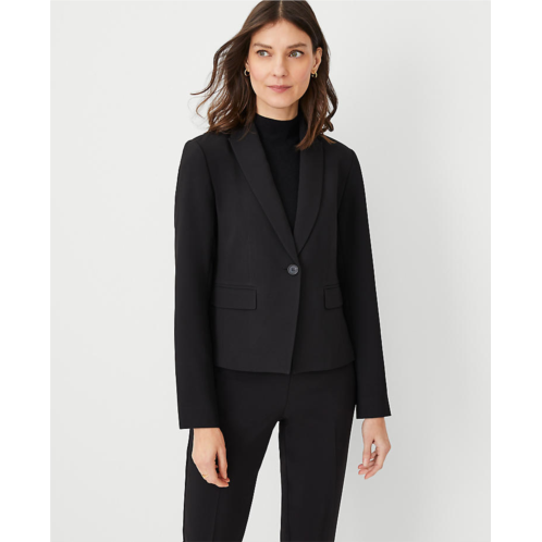 Anntaylor The Shorter One Button Blazer in Fluid Crepe