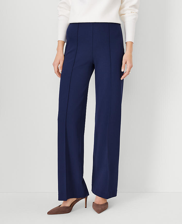 Anntaylor The Side Zip Straight Pant in Twill