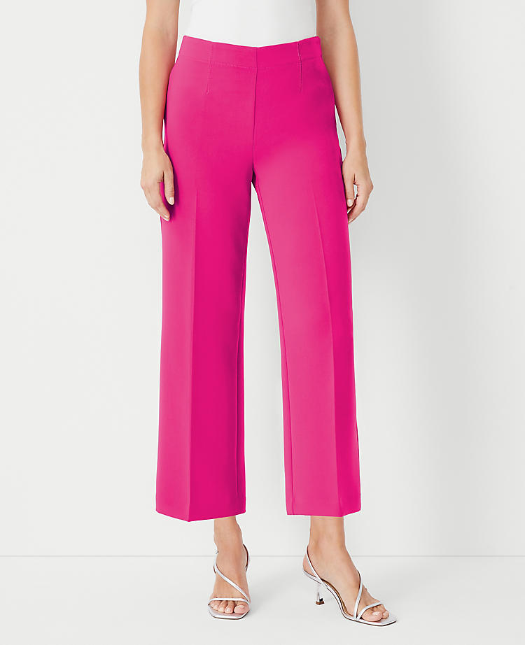 Anntaylor The Wide Leg Crop Pant in Crepe