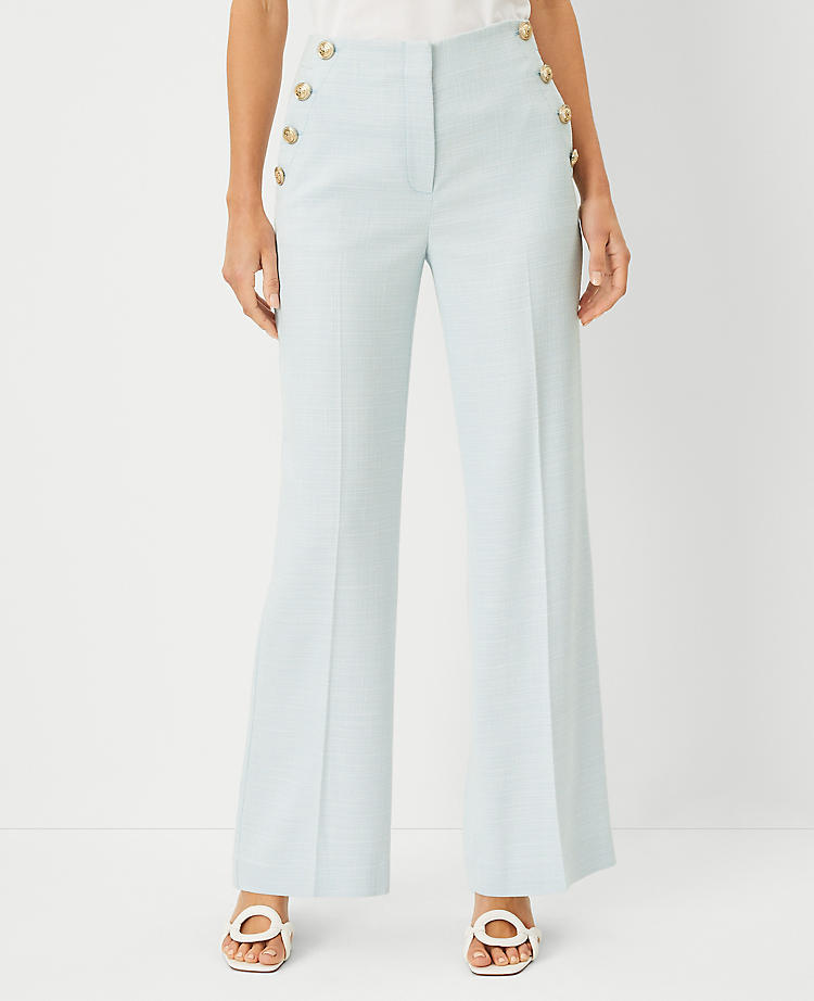 Anntaylor The Straight Sailor Pant in Crosshatch - Curvy Fit