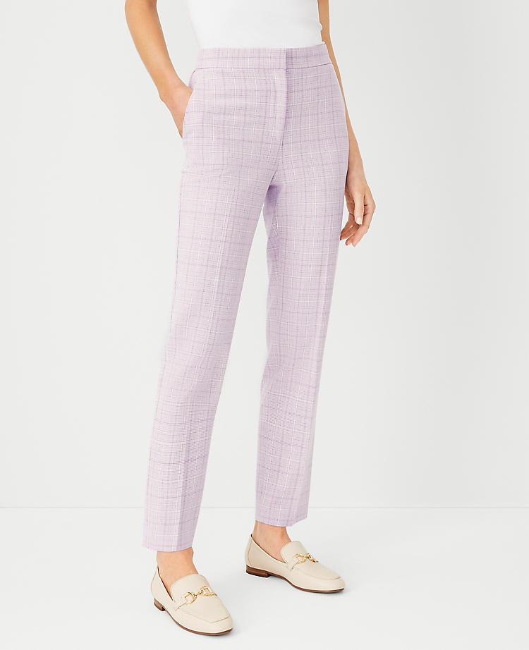 Anntaylor The Petite High Rise Ankle Pant in Plaid