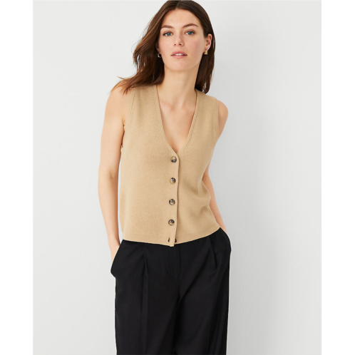Anntaylor Petite Ribbed Sweater Vest