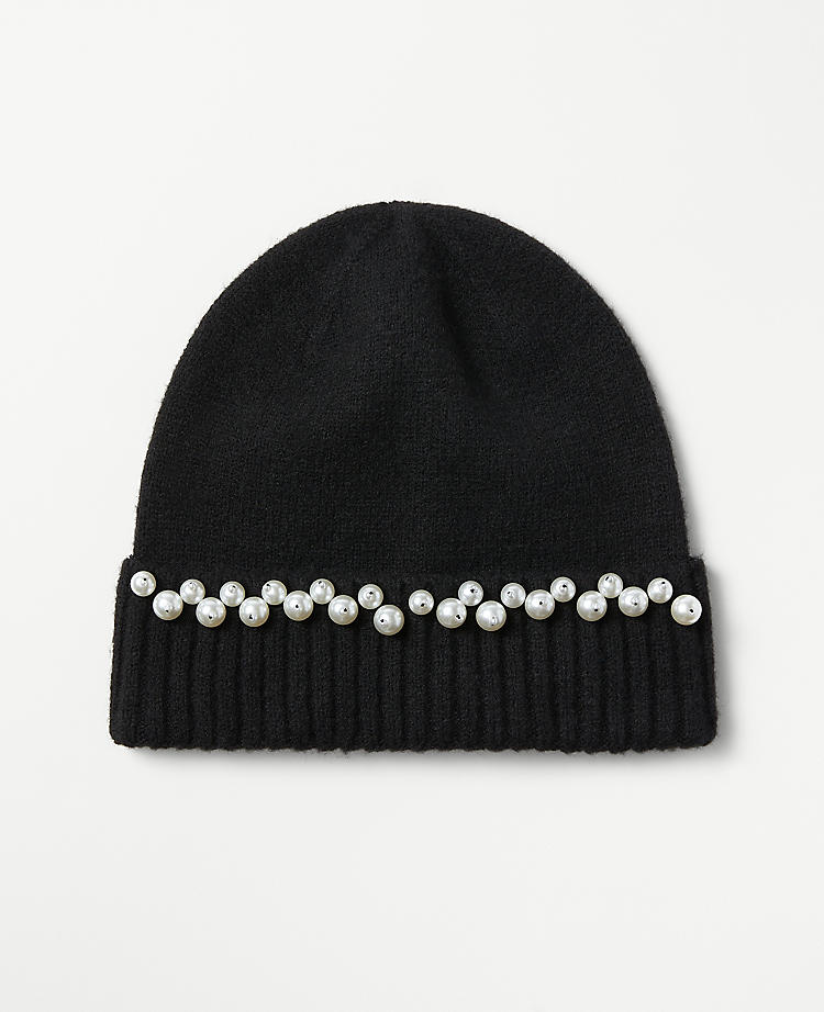 Anntaylor Pearlized Embellished Hat