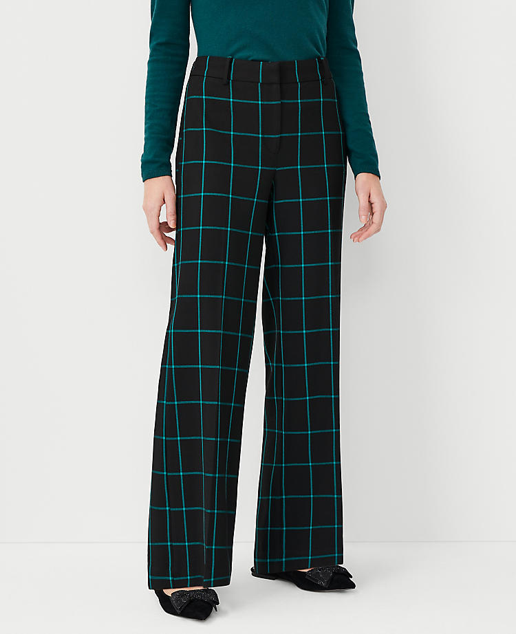 Anntaylor The Wide Leg Pant in Windowpane
