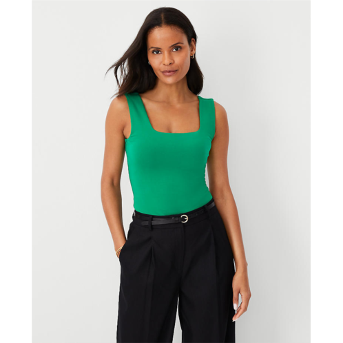 Anntaylor Refined Knit Square Neck Tank Top