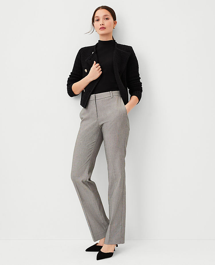 Anntaylor The Petite Sophia Straight Pant in Basketweave