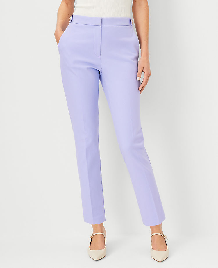 Anntaylor The Button Tab High Rise Eva Ankle Pant
