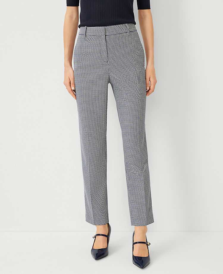 Anntaylor The Petite Eva Ankle Pant in Houndstooth - Curvy Fit