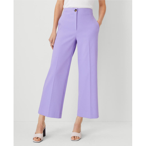 Anntaylor The Petite High Rise Kate Wide Leg Crop Pant in Texture