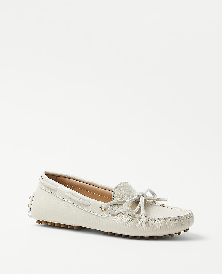 Anntaylor AT Weekend Leather Driving Moccasins