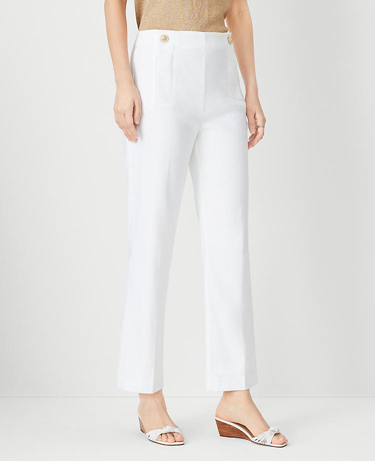 Anntaylor The Petite Pencil Sailor Pant in Linen Twill