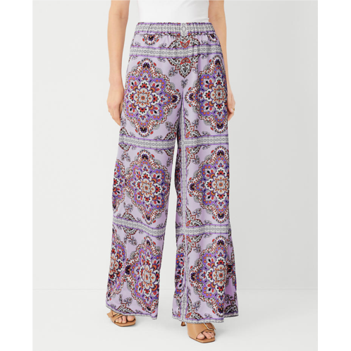 Anntaylor The Petite Easy Palazzo Pant in Tiled Satin