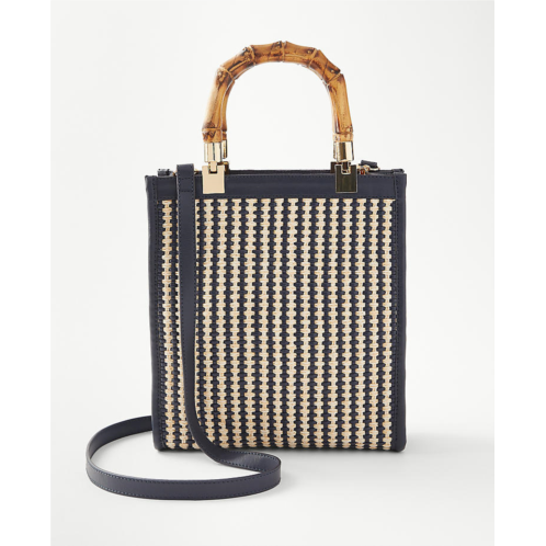 Anntaylor AT Weekend Woven Leather Mini Tote Bag